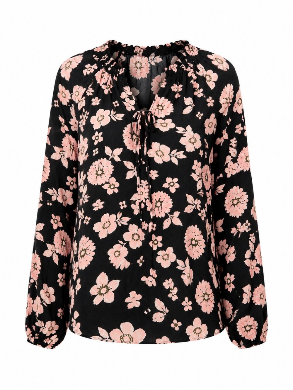 New Social Standard Tallie dark floral Smocked Peasant Casual top NWT sz XXL